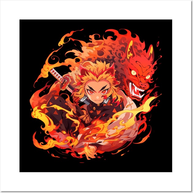 rengoku Wall Art by pokermoment